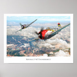 Republik P-47 Thunderbolzen Poster