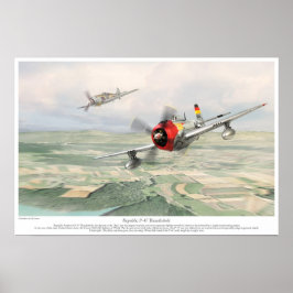 Republik P-47 Thunderbolzen Poster