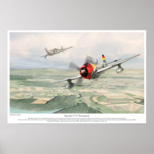Republik P-47 Thunderbolzen Poster