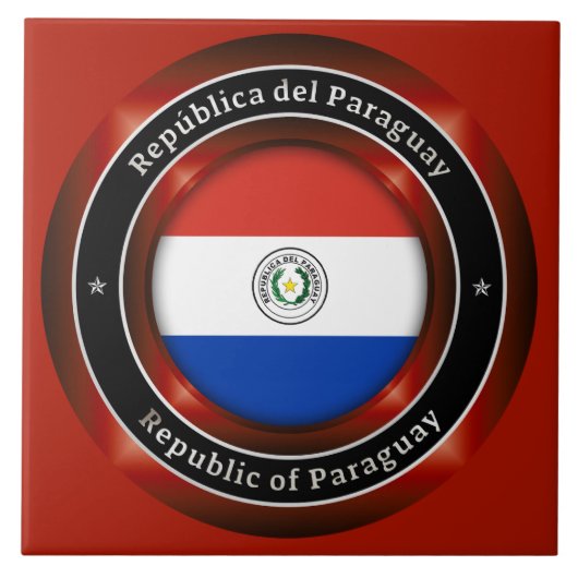 Republik Paraguay Fliese (Vorderseite)