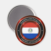 Republik Paraguay Magnet (Vorderseite/Rückseite)