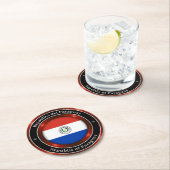 Republik Paraguay Runder Pappuntersetzer (Vor Ort)