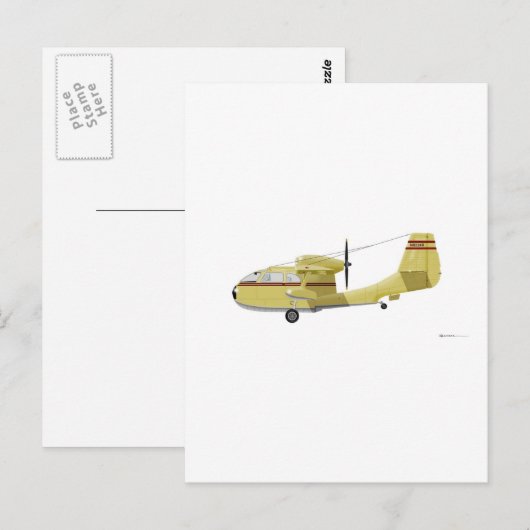 Republik RC-3 Seabee Postkarte (Vorne/Hinten)