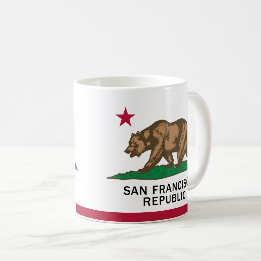 Republik San Francisco 11oz Tasse (VorderseiteRechts)