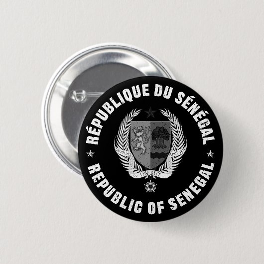 Republik Senegal Button (Vorne & Hinten)