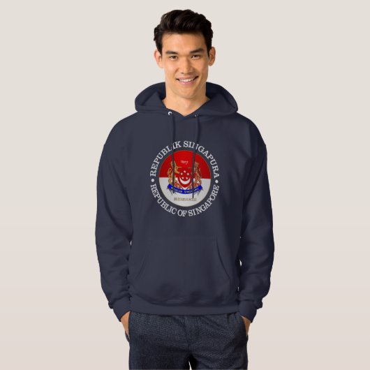 Republik Singapur Hoodie (Vorne ganz)