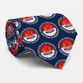 Republik Singapur Krawatte (Gerollt)