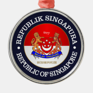 Republik Singapur Ornament Aus Metall