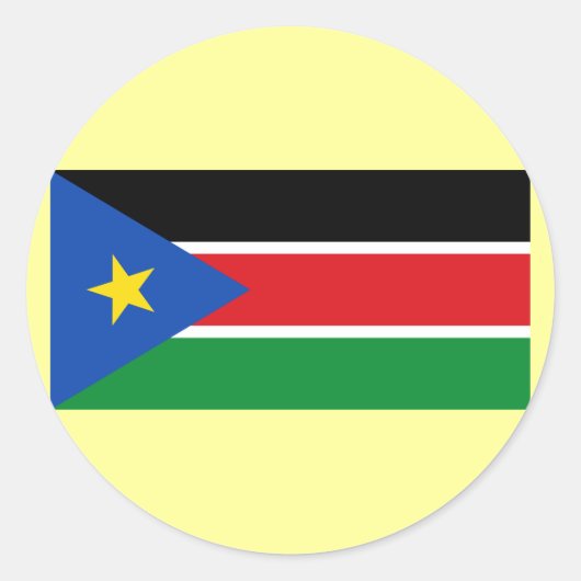 Republik Südsudan Fahne auf Hemden und Geschenken Runder Aufkleber (Vorderseite)