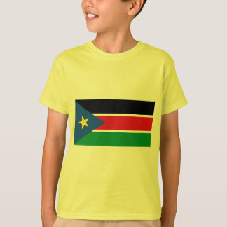 Republik Südsudan-Flagge auf T-Shirts und
