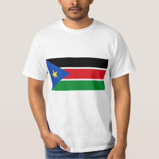Republik Südsudan-Flagge auf T-Shirts und