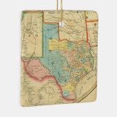 Republik Texas 1851 Karte Keramikornament (Rechts)