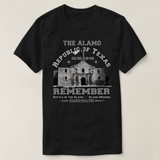 Republik Texas Alamo San AntonioTX T-Shirt (Design vorne)