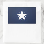 Republik Texas Rechteckiger Aufkleber (Tasche)
