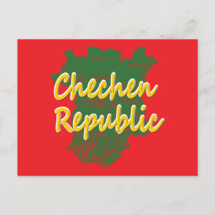 Republik Tschetschenien Feiertagspostkarte