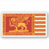 Republik Venedig, Italien - Flaggenaufkleber Aufkleber (Vorderseite)