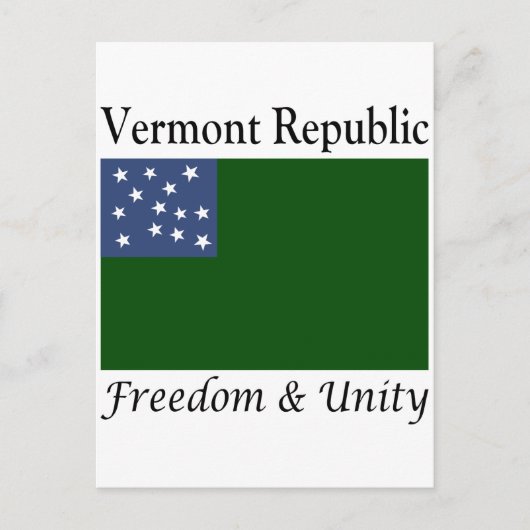 Republik Vermont Postkarte (Vorderseite)