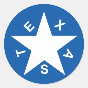 Republik von Texas-Aufkleber Runder Aufkleber