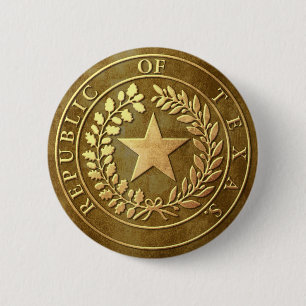 Republik von Texas-Siegel Button