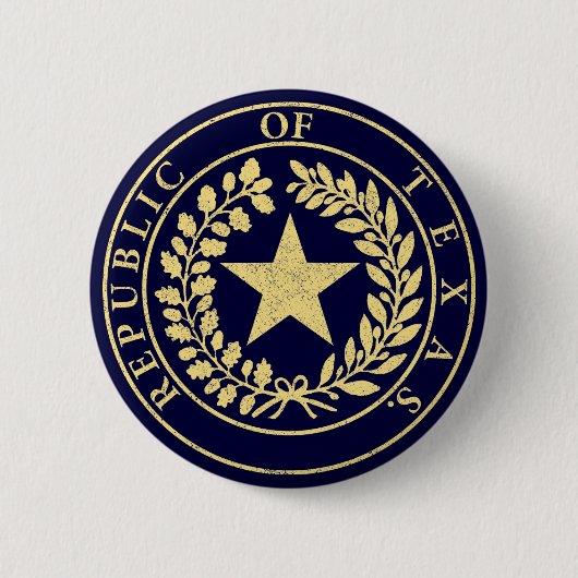 Republik von Texas-Siegel Button (Vorderseite)