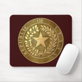 Republik von Texas-Siegel Mousepad (Mit Mouse)