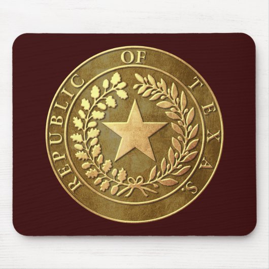 Republik von Texas-Siegel Mousepad (Vorne)