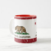 Republik Yosemite Kalifornien beunruhigt Zweifarbige Tasse (Vorderseite Links)