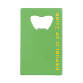 Republik Zaire - Demokratische Republik Kongo Geldbeutel Flaschenöffner (Rückseite)