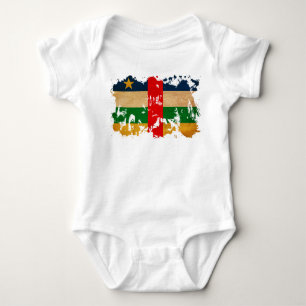 Republik- Zentralafrikaflagge Baby Strampler