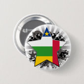 Republik- Zentralafrikastern Button (Vorne & Hinten)