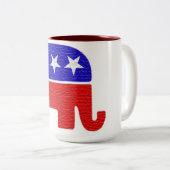 REPUBLIK ZWEIFARBIGE TASSE (VorderseiteRechts)