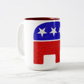 REPUBLIK ZWEIFARBIGE TASSE (Vorderseite Links)
