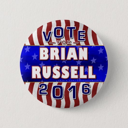 Republikaner 2016 Brian-Russell Präsidenten-Wahl Button (Vorderseite)