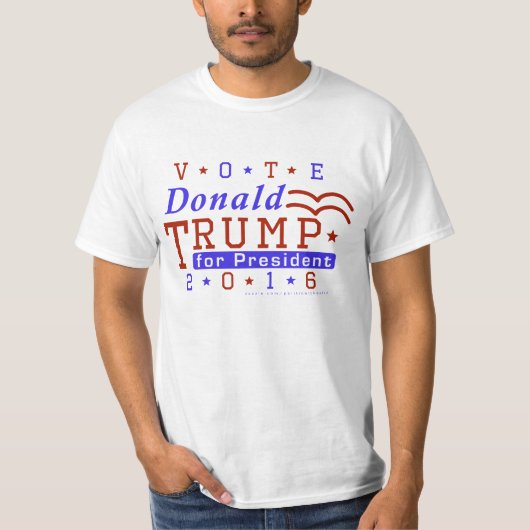 Republikaner 2016 Donald- Trumppräsidenten-Wahl T-Shirt (Vorderseite)