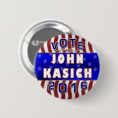 Republikaner 2016 John-Kasich Präsidenten-Wahl Button (Vorne & Hinten)