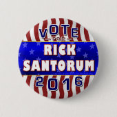Republikaner 2016 Rick-Santorum Präsidenten-Wahl Button (Vorderseite)