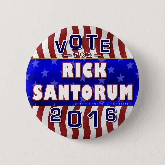 Republikaner 2016 Rick-Santorum Präsidenten-Wahl Button (Vorderseite)