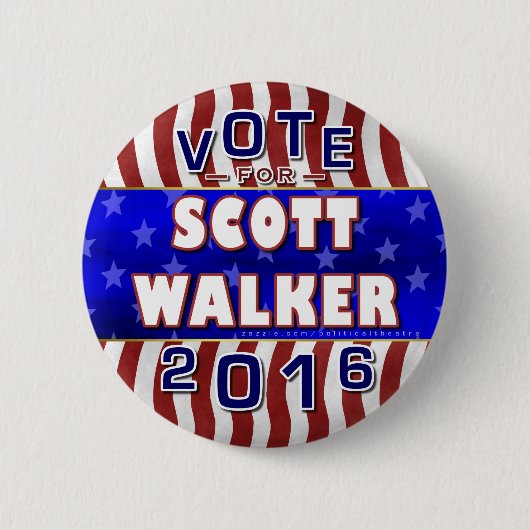 Republikaner 2016 Scott-Wanderer-Präsidenten-Wahl Button (Vorderseite)