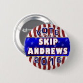 Republikaner 2016 Sprungs-Andrews-Präsidenten-Wahl Button (Vorne & Hinten)