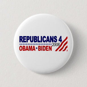 Republikaner 4 Obama Biden Button