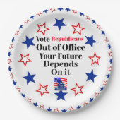Republikaner abstimmen pappteller (Vorderseite)
