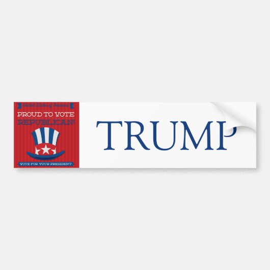 Republikaner Autoaufkleber (Vorne)