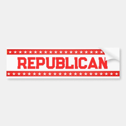 Republikaner Autoaufkleber (Vorne)