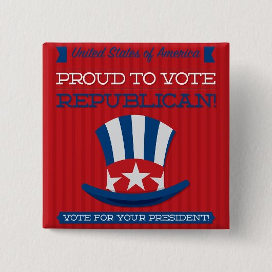 Republikaner Button (Vorderseite)