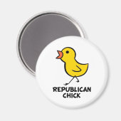 Republikaner Chick Magnet (Vorderseite/Rückseite)