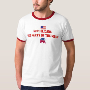Republikaner das Party des Rechtes T-Shirt