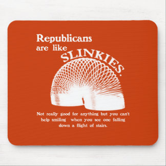 Republikaner, der unten die Treppe fällt Mousepad