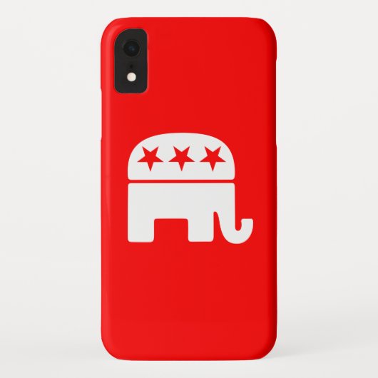 Republikaner Elefant Case-Mate iPhone Hülle (Rückseite)