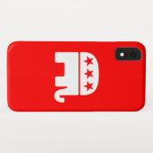 Republikaner Elefant Case-Mate iPhone Hülle (Rückseite (Horizontal))