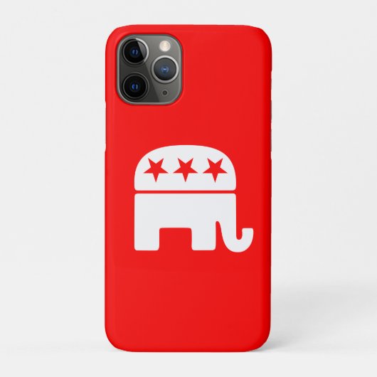 Republikaner Elefant Case-Mate iPhone Hülle (Rückseite)